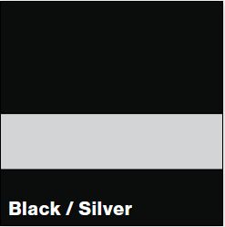 Black/Silver SATIN 1/16IN - Rowmark Satins